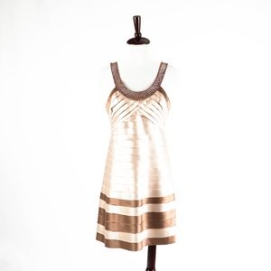 BCBG MAXAZRIA – Tiered Sequin Dress – Size M